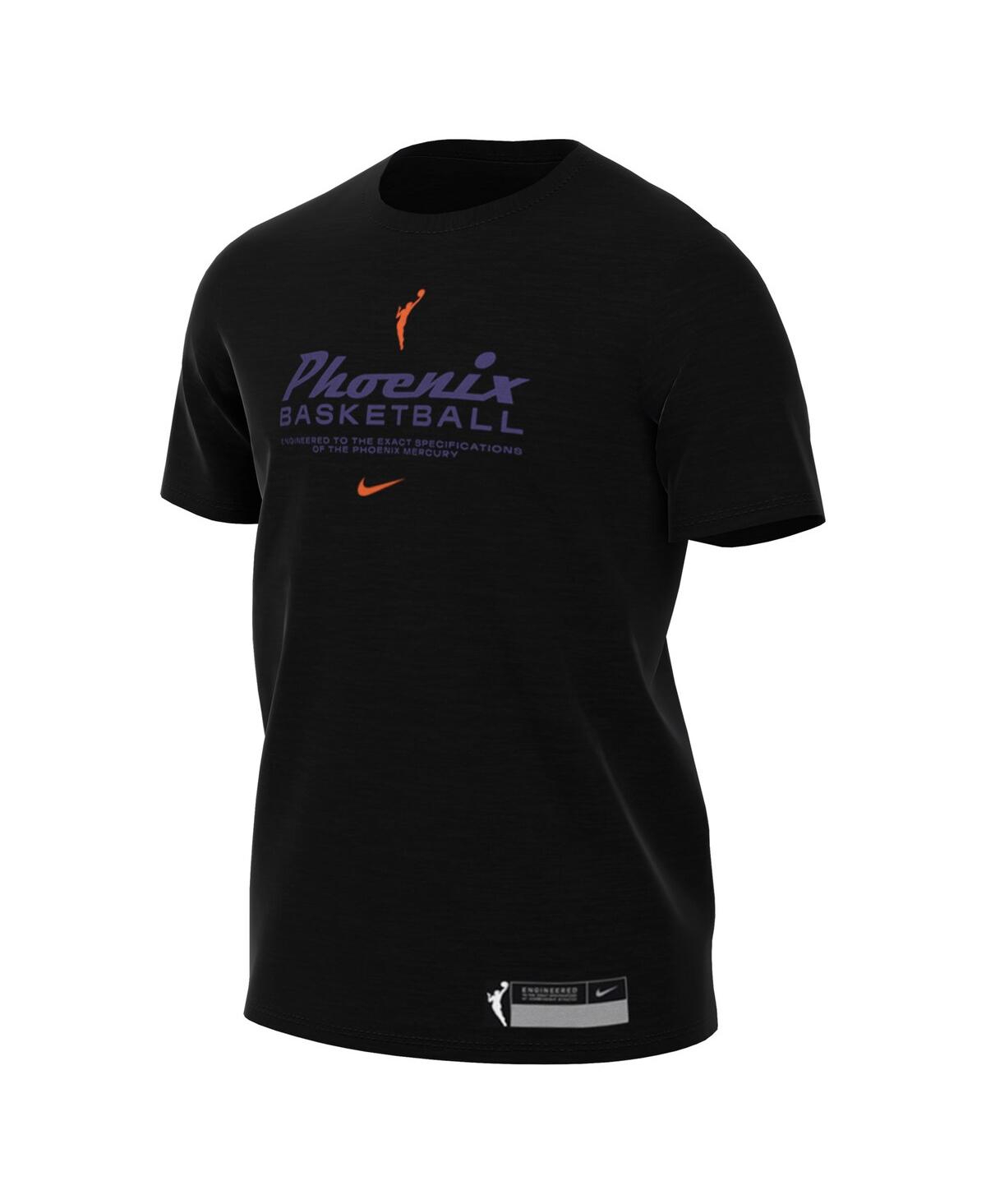 Shop Nike Men's  Black Phoenix Mercury On Court Legend Essential Practice T-shirt