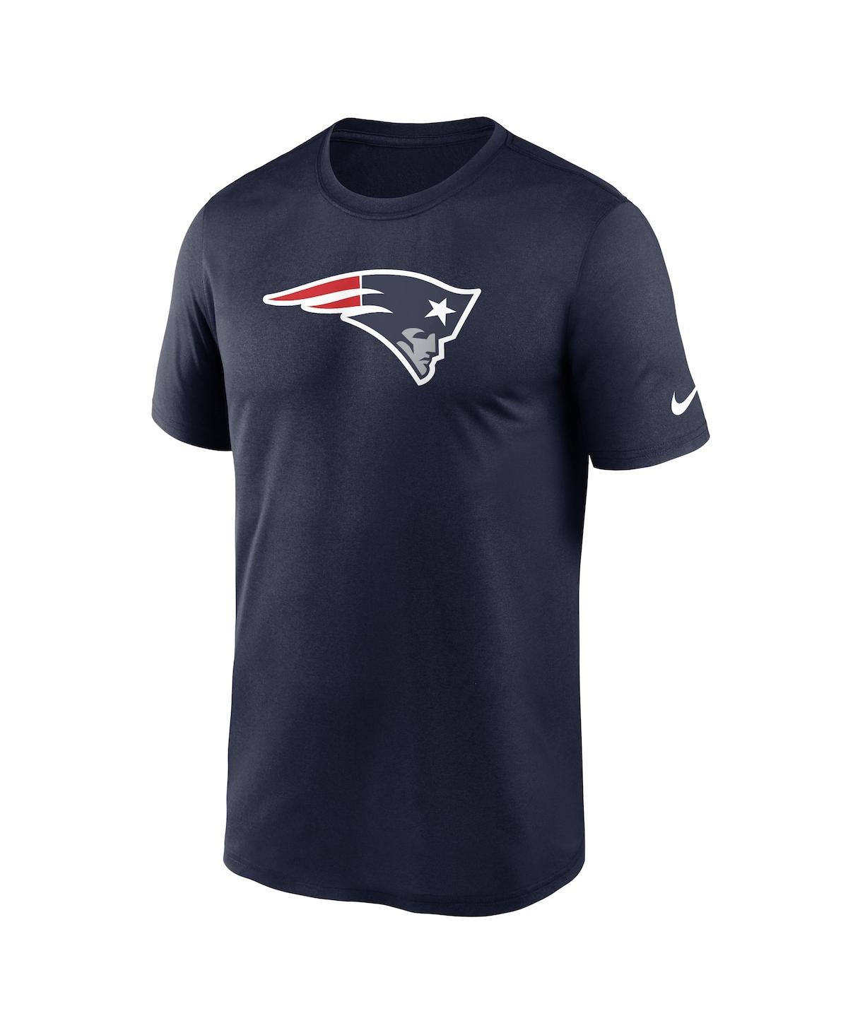 Nike Men's Big And Tall Navy New England Patriots Logo Essential Legend Performance T-shirt In Navy