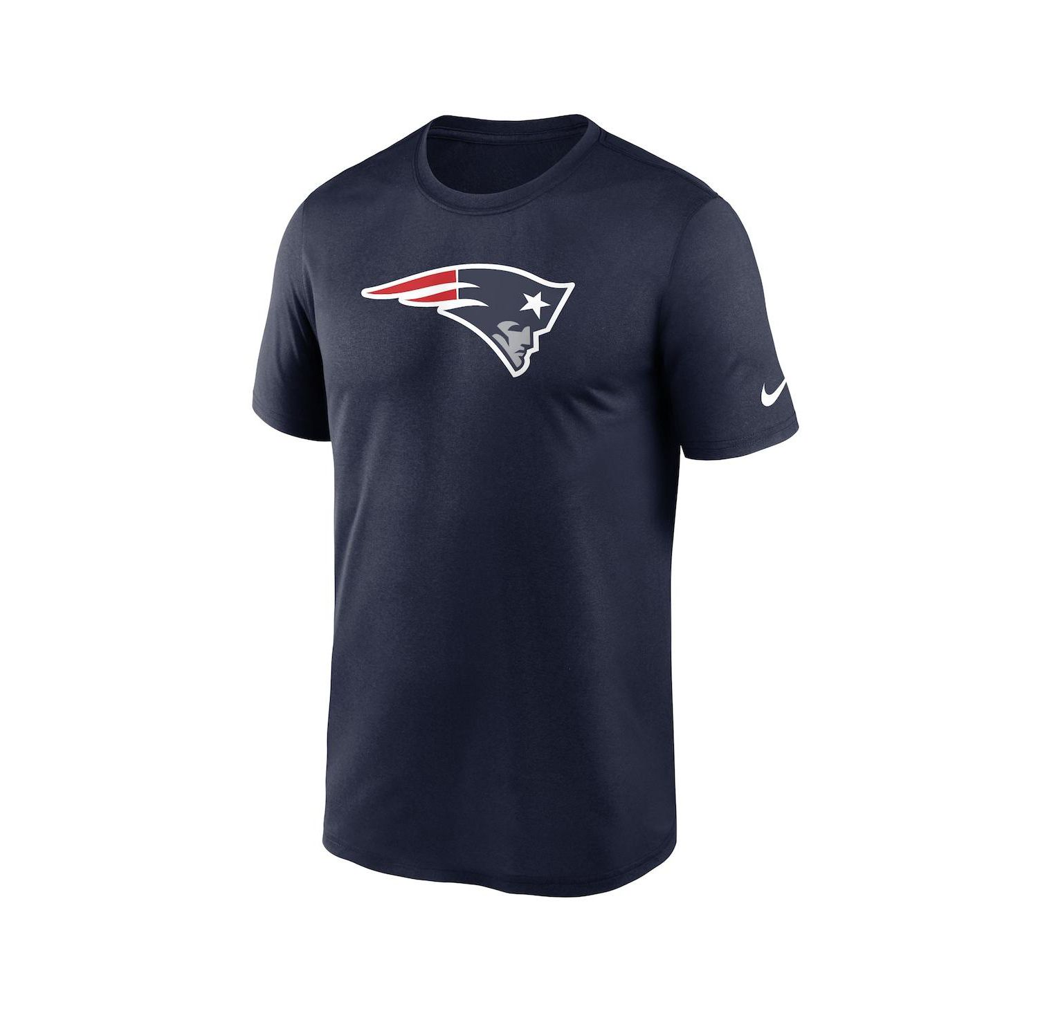 Men's Navy New England Patriots Legend Logo Performance T-shirt