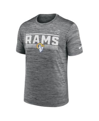 Men's Gray Los Angeles Rams Yardline Velocity Performance T-shirt
