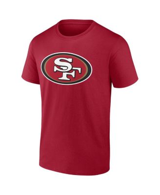Men's Christian McCaffrey Scarlet San Francisco 49ers Player Icon Name and Number T-shirt