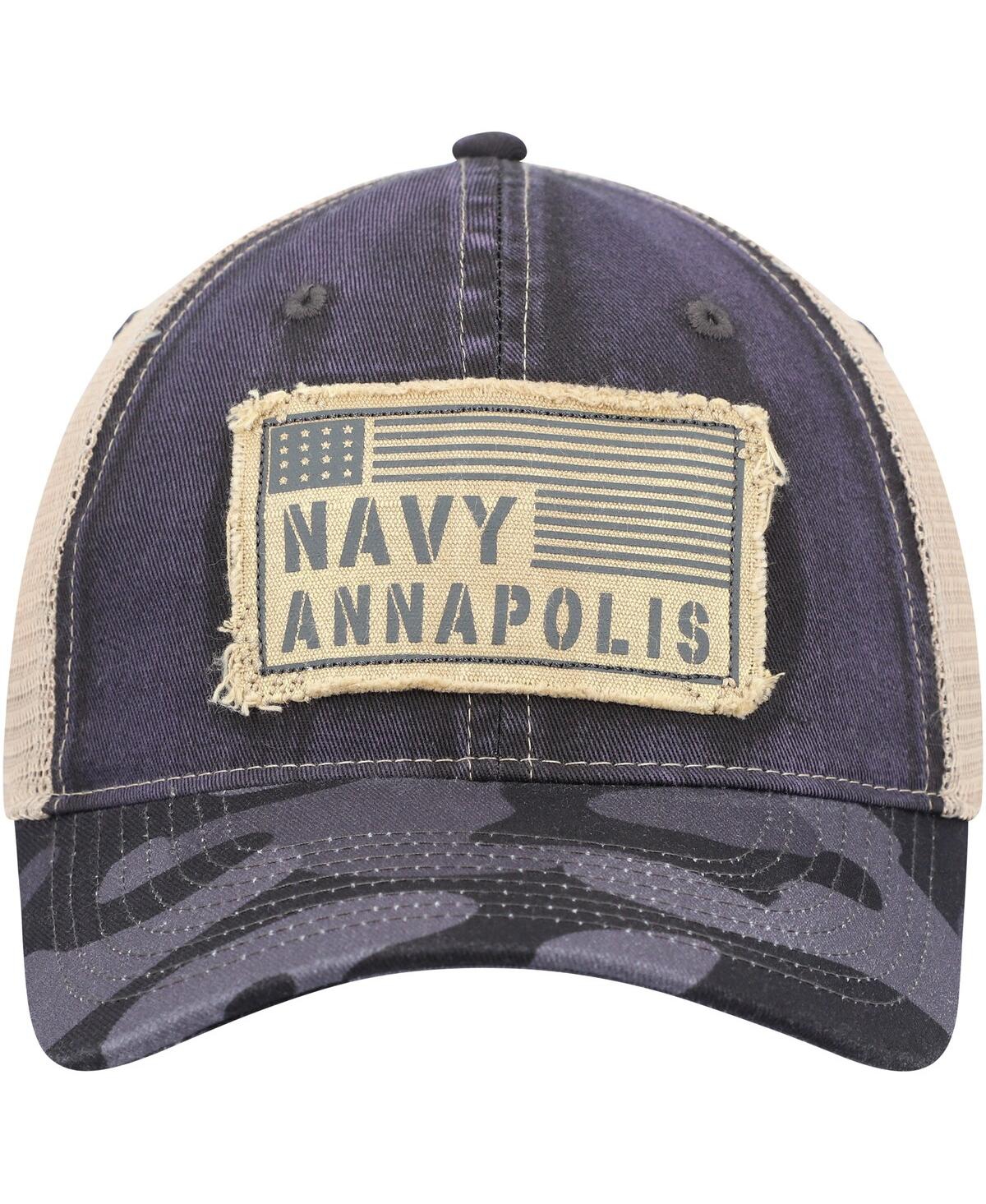 Shop Colosseum Men's  Charcoal Navy Midshipmen Oht Military-inspired Appreciation United Trucker Snapback