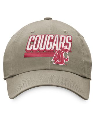 Men's Khaki Washington State Cougars Slice Adjustable Hat