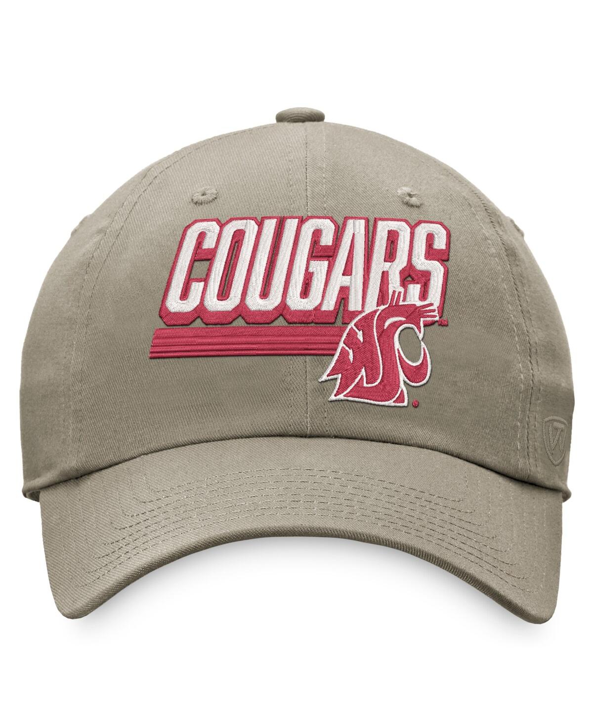 Shop Top Of The World Men's  Khaki Washington State Cougars Slice Adjustable Hat