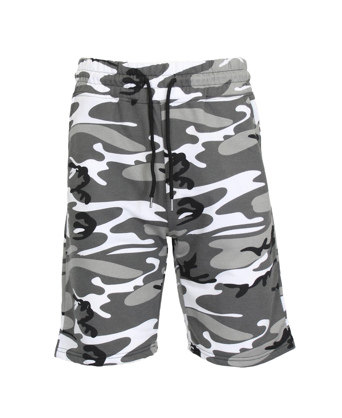 Galaxy By Harvic Men's Camo Printed French Terry Shorts In Urban Camo