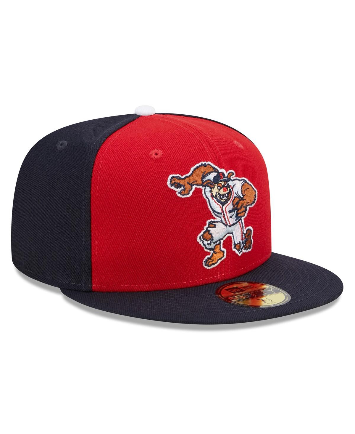 Men's New Era Navy Salem Red Sox Marvel x Minor League 59FIFTY Fitted Hat - Navy