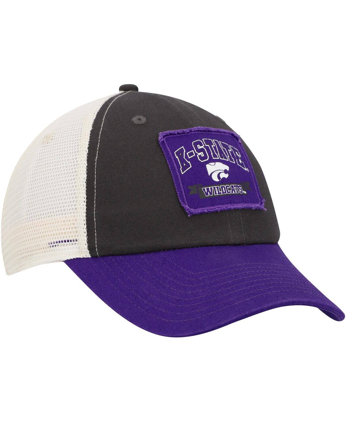 Colosseum Charcoal Kansas State Wildcats Objection Snapback Hat In Charcoal