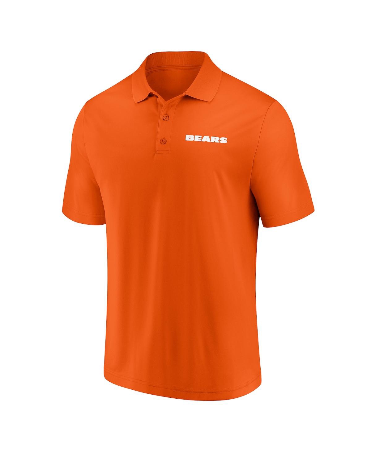 Fanatics Men's  Navy, Orange Chicago Bears Dueling Two-pack Polo Shirt Set In Navy,orange