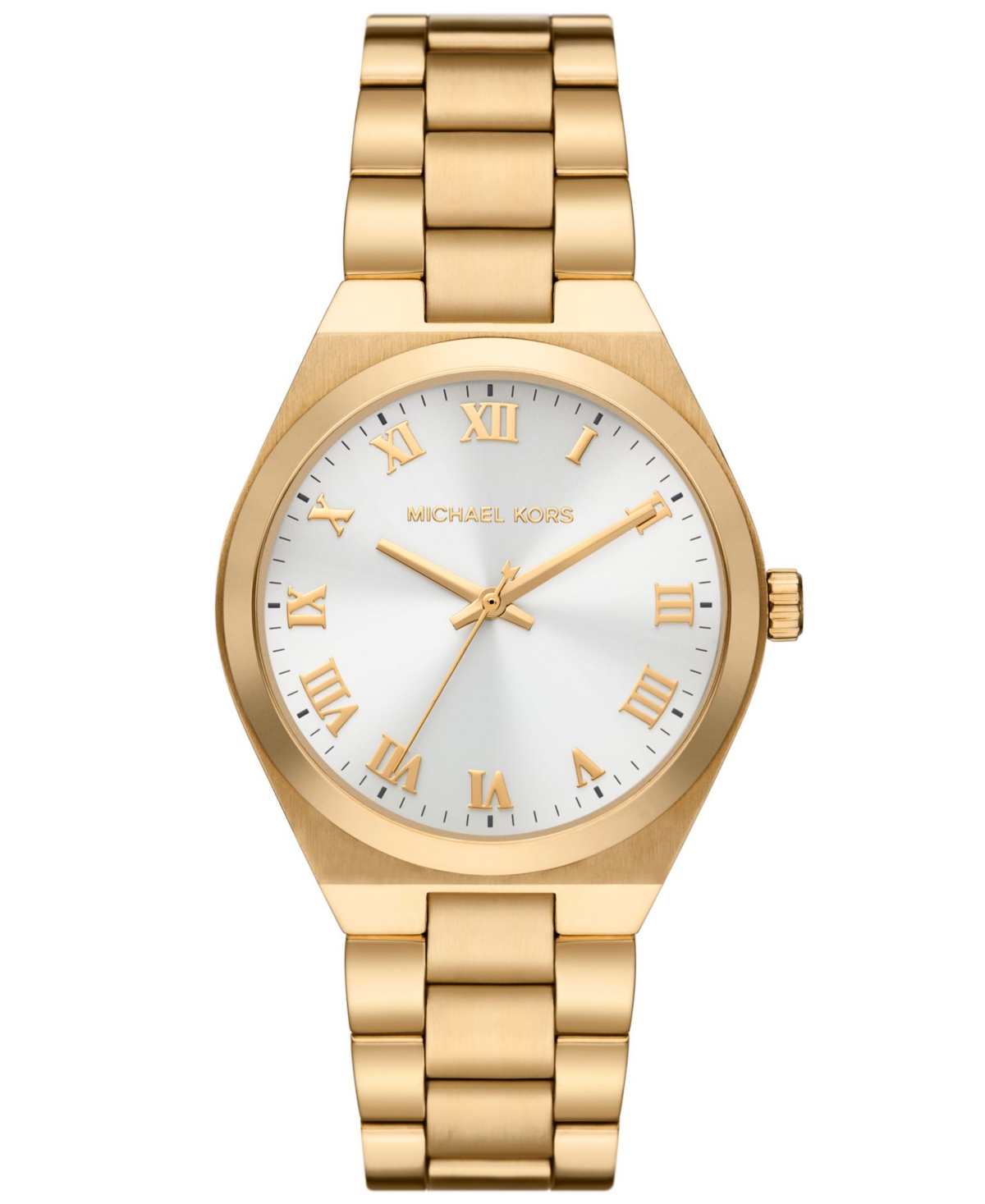 Michael Kors Women's Lennox Quartz Three-hand Gold-tone Stainless Steel Watch 37mm