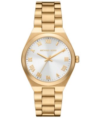 時計 MICHAEL KORS WATCH AND 18k GOLD NECKLACE Lennox His and Hers Pavé Gold-Tone Watch Set | Michael Kors [US]