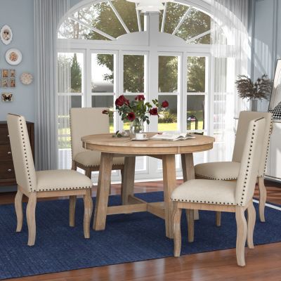 Streamdale 5-Piece Extendable Farmhouse Dining Set