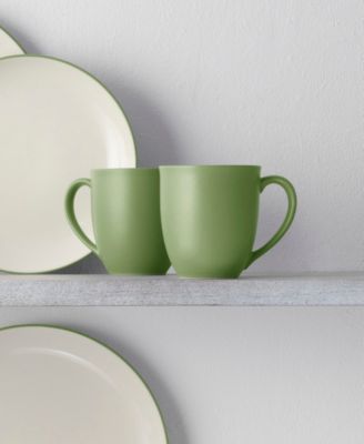 Colorwave Coupe 16 Pc. Dinnerware Set, Service for 4