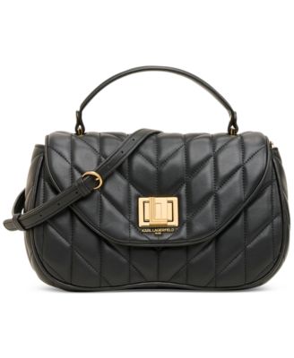 KARL LAGERFELD PARIS - Lafayette Small Leather Satchel
