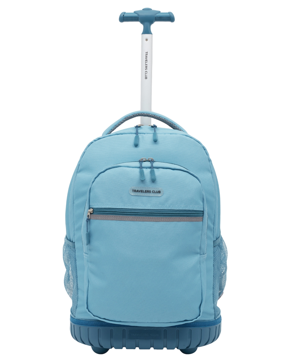 Travelers Club Finley Collection 18" Rolling Backpack In Aqua