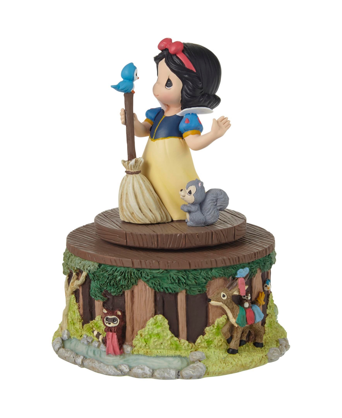 Precious Moments "whistle While You Work" Disney Snow White Rotating Resin Musical In Multicolored