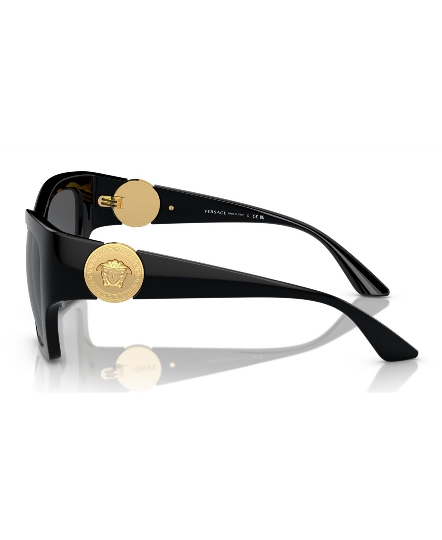 Женские солнцезащитные очки Versace Sunglasses, VE4452, цвет: Чёрный — фото 4