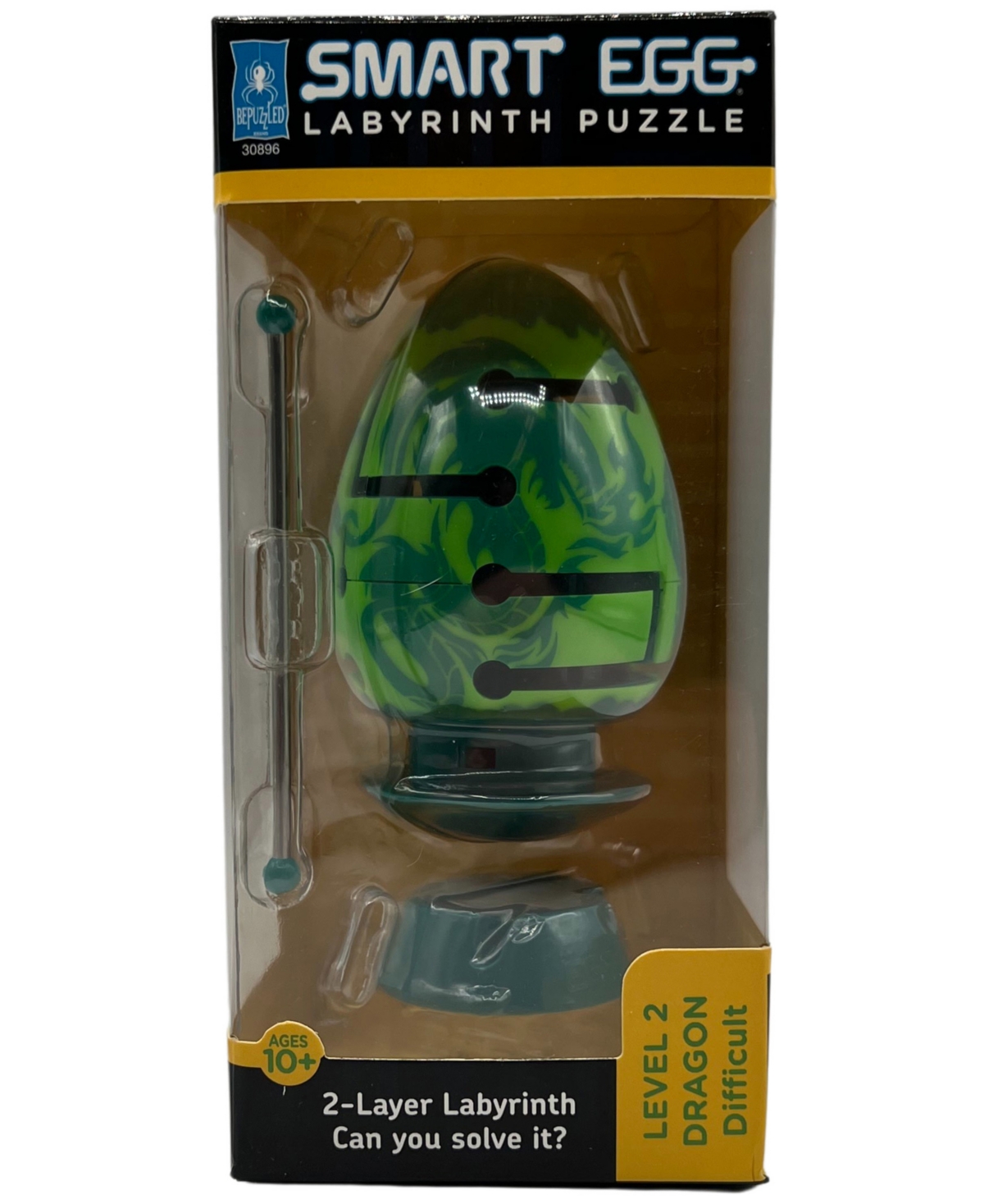 University Games Bepuzzled Smart Egg 2-layer Labyrinth Puzzle Dragon, Difficult In No Color