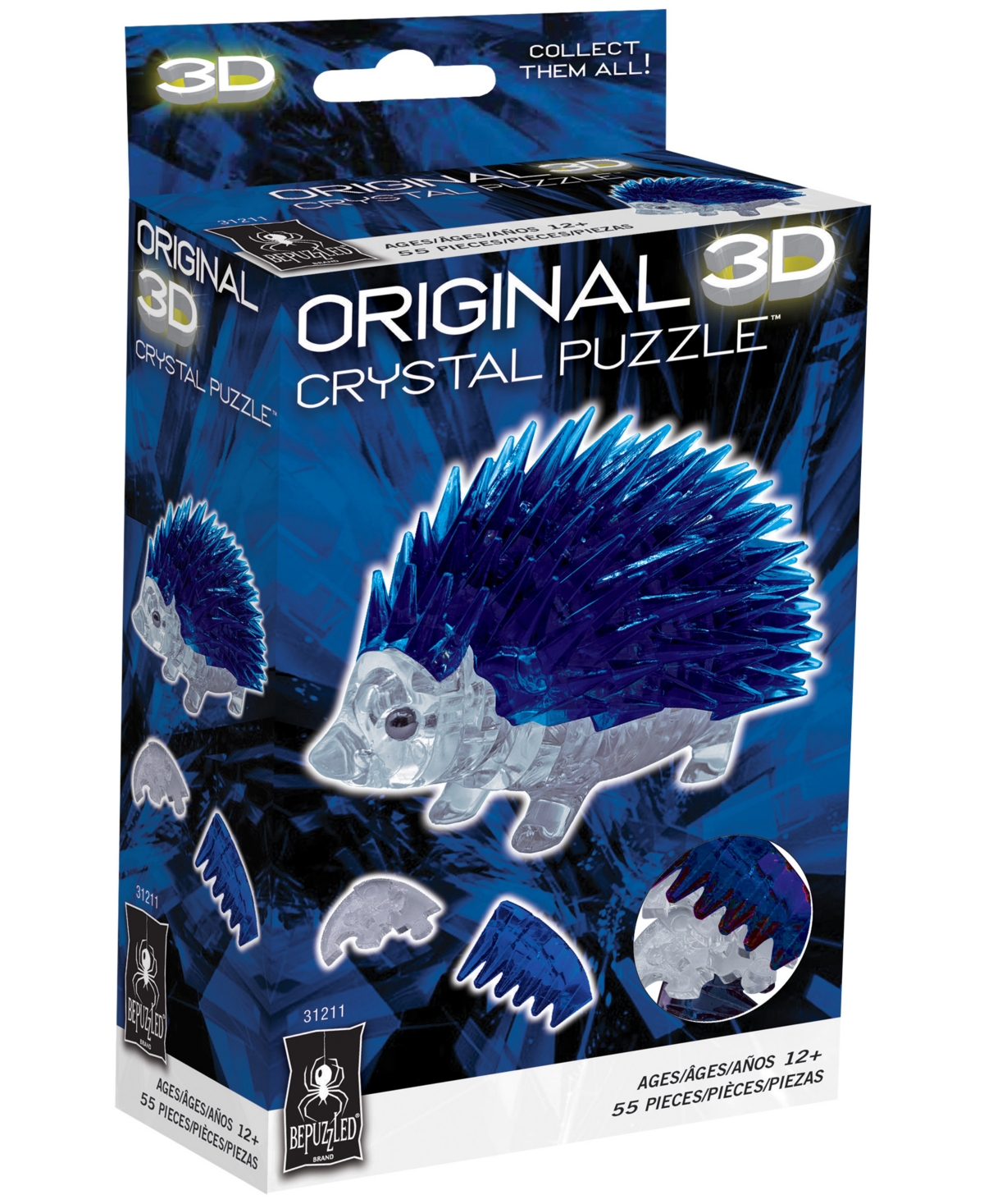 Shop University Games Bepuzzled 3d Crystal Puzzle Hedgehog, 55 Pieces In No Color