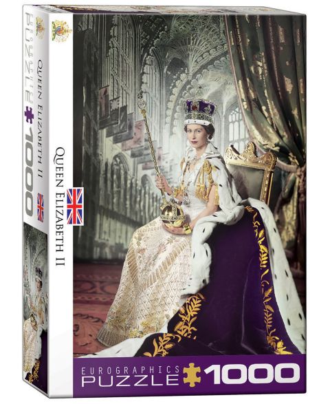 Детский пазл Eurographics Queen Elizabeth II Iconic Photography 1000-Piece Jigsaw Puzzle, Ages 12+