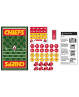 Masterpieces Puzzles NFL Checkers Game Set Kansas City Chiefs
