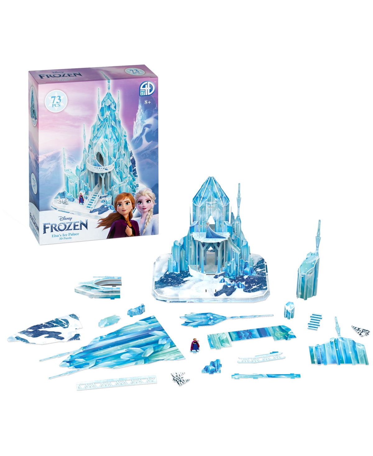 Shop University Games 4d Cityscape Disney Frozen Elsa's Ice Palace 3d Puzzle, 73 Pieces In No Color
