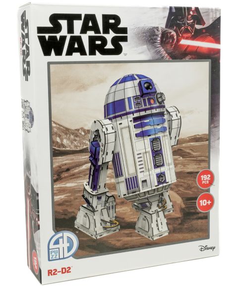 Детские конструкторы 4D Cityscape Star Wars R2-D2 Paper Model 192-Piece Puzzle, Ages 10+