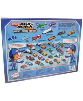 Micro Mix or Match Vehicles Set, 27 Pieces
