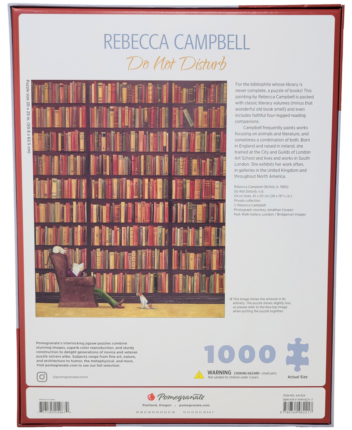University Games Pomegranate Communications, Inc. Rebecca Campbell Do Not Disturb Puzzle, 1000 Pieces In No Color