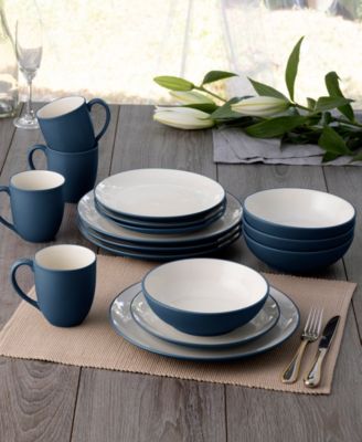 Colorwave Coupe 16 Pc. Dinnerware Set, Service for 4