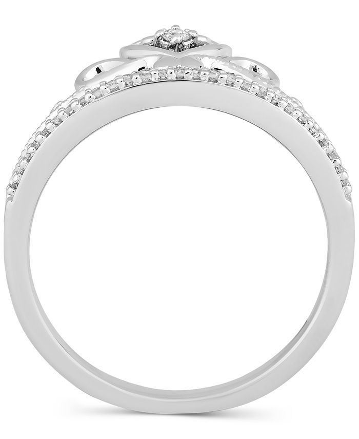 Enchanted Disney Fine Jewelry Diamond Princess Tiara Ring (1/10 ct. t.w