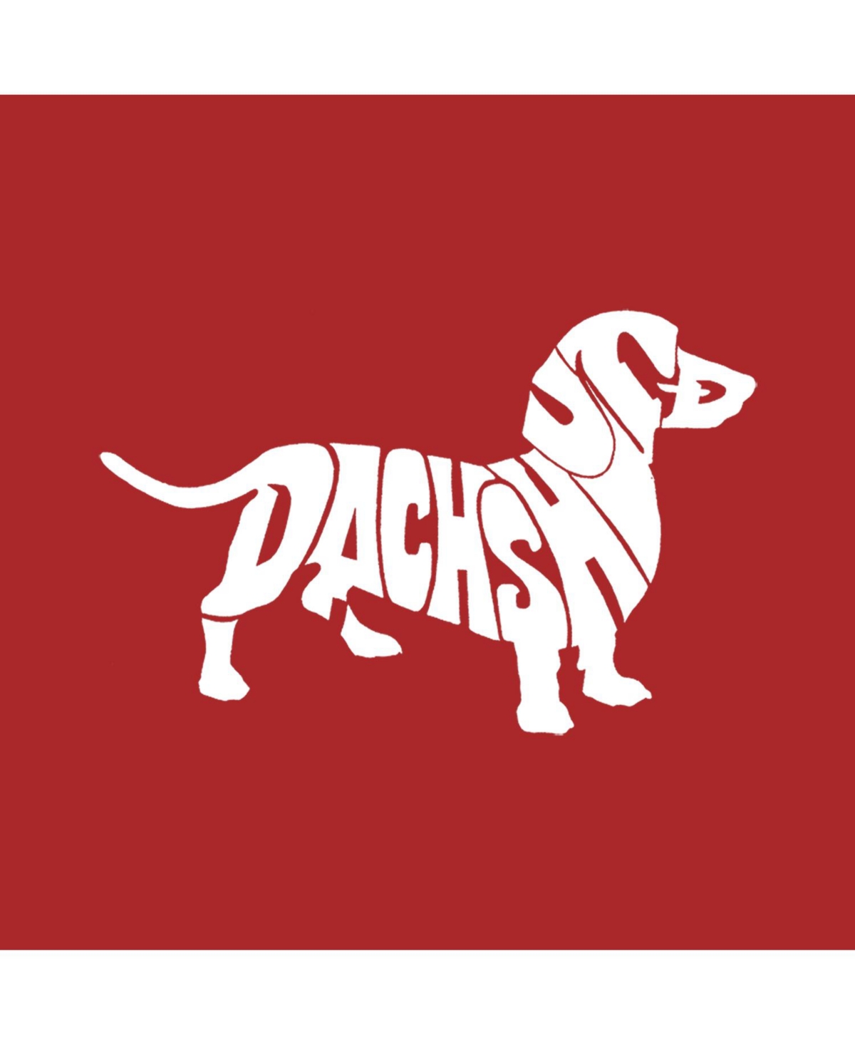 La Pop Art Boys Word Art T-shirt - Dachshund