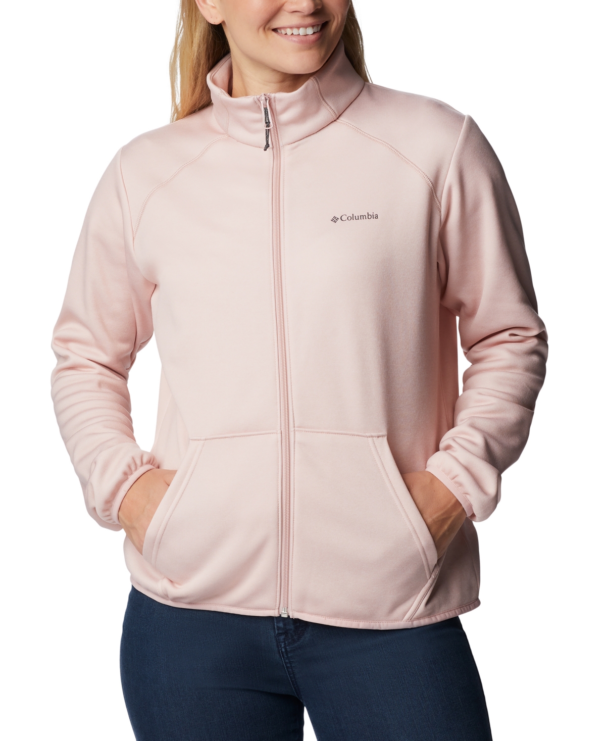 Women's Col Hike Tech Fleece Full-Zip Jacket - Dusty Pink Heather
