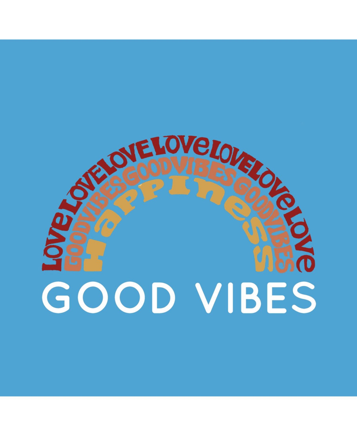 Big Girl's Word Art T-shirt - Good Vibes