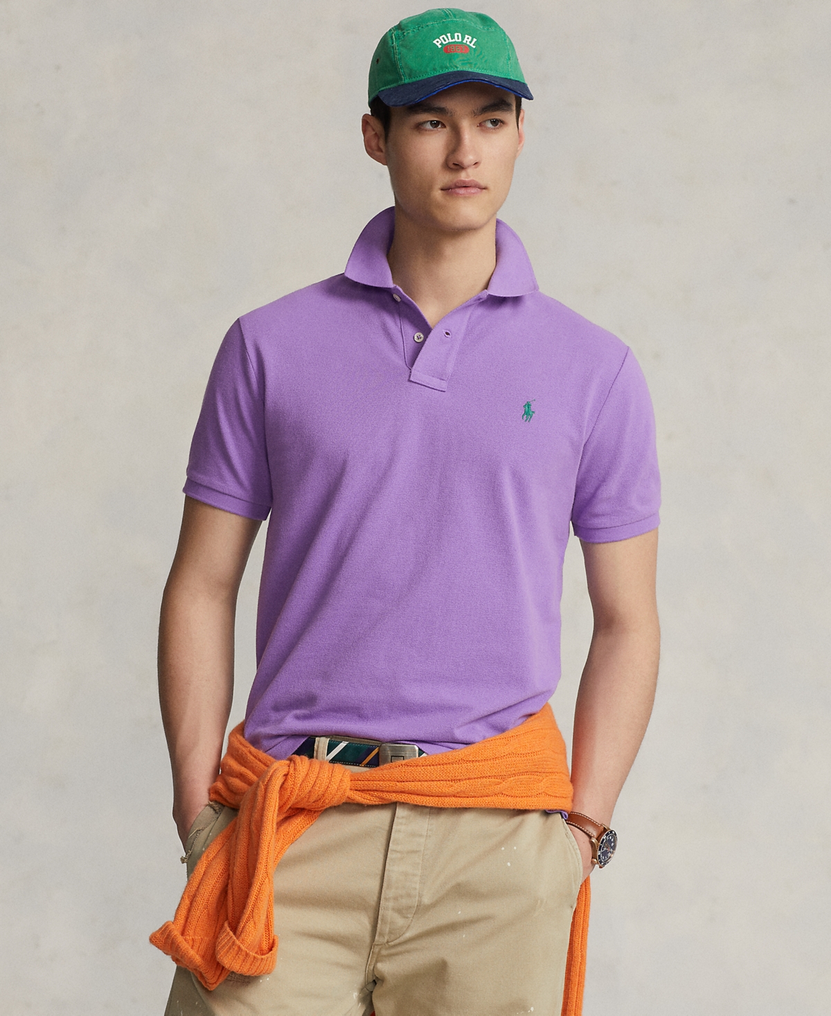 POLO RALPH LAUREN MEN'S COTTON CLASSIC-FIT MESH POLO SHIRT