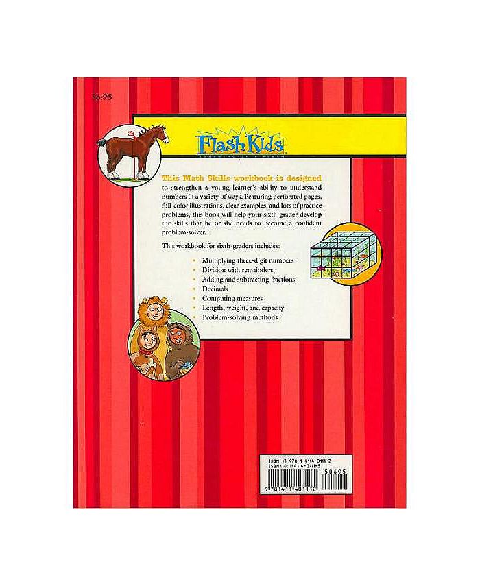 Barnes & Noble Math Skills Grade 6 (Flash Kids Harcourt Family
