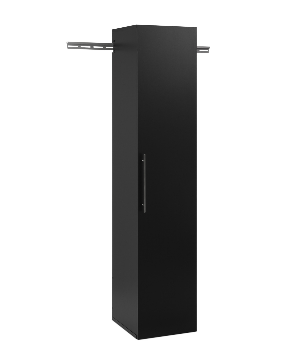 Prepac 15" Composite Wood Hang-ups Narrow Storage Cabinet In Black