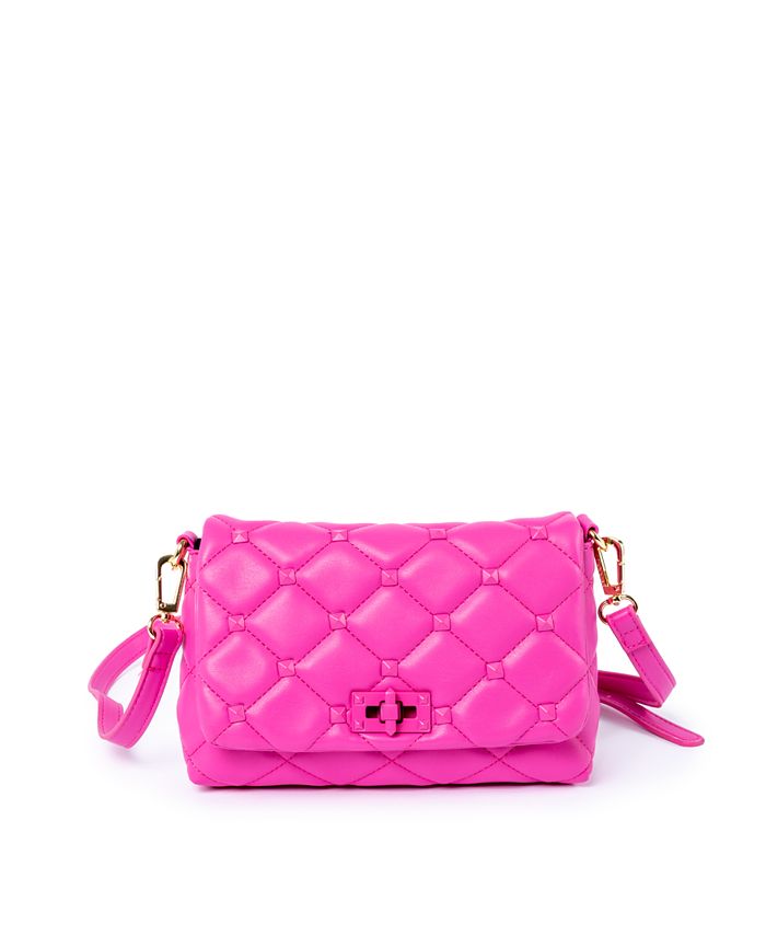 Skinnydip London Farah Pink Studded Quilt Shoulder Bag - Macy's