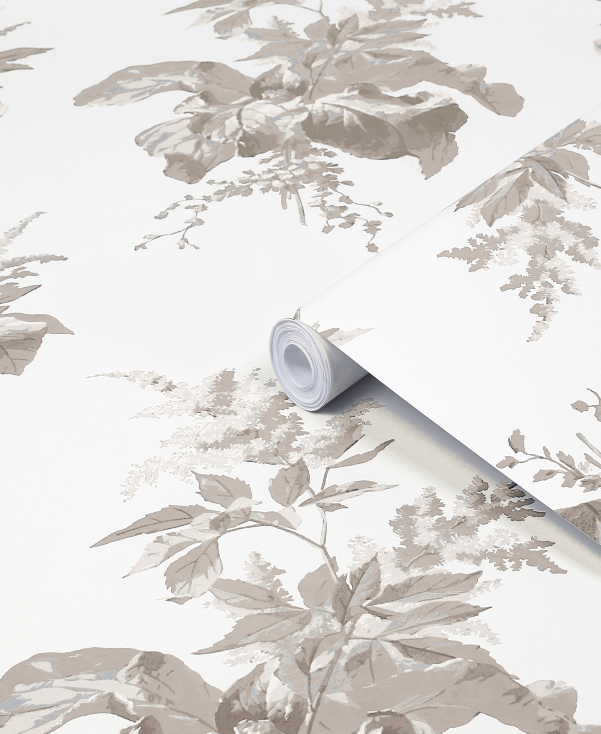 Shop Laura Ashley Narberth Removable Wallpaper In Dove Gray
