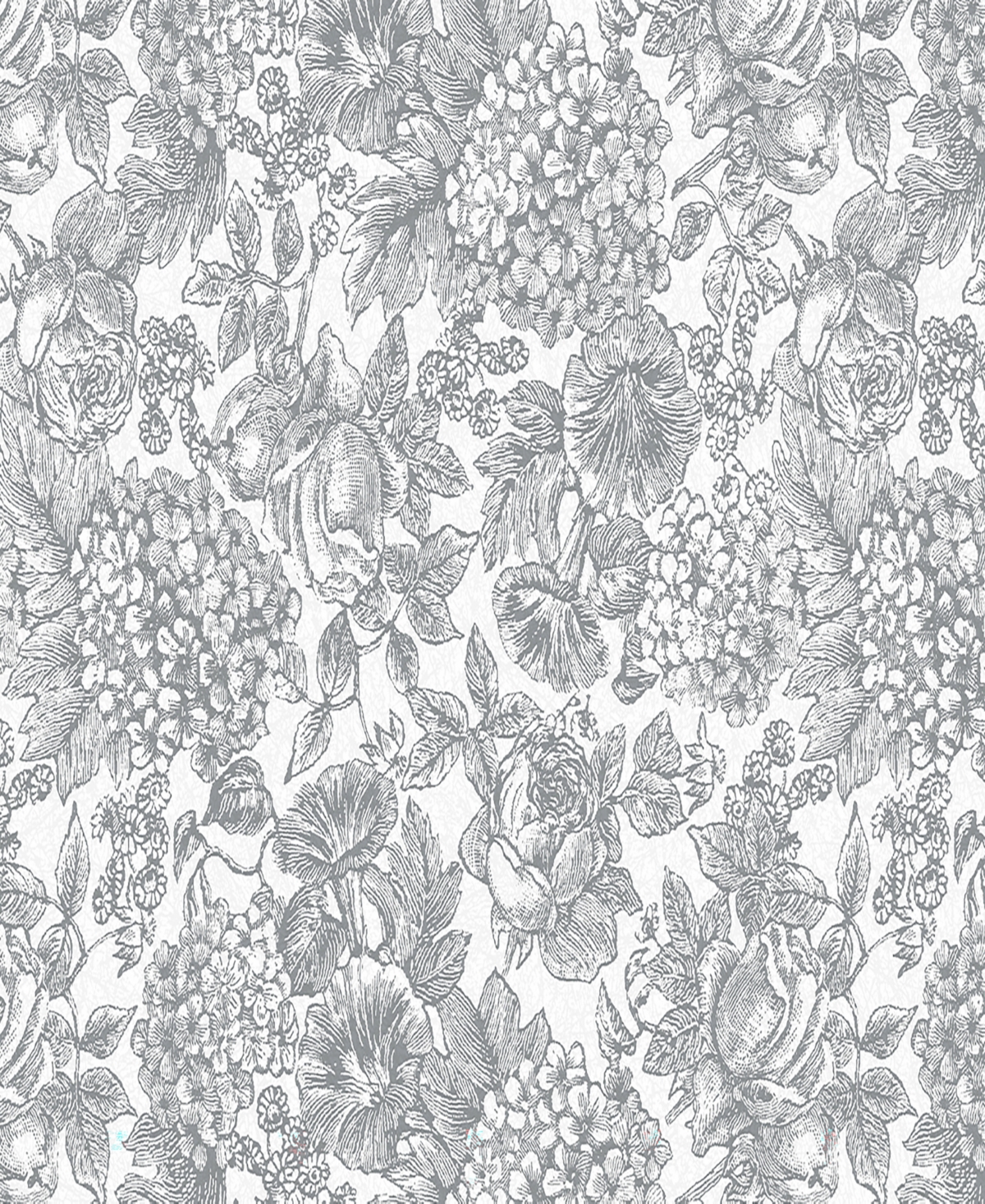 Shop Laura Ashley Louise Removable Wallpaper In Slate Gray