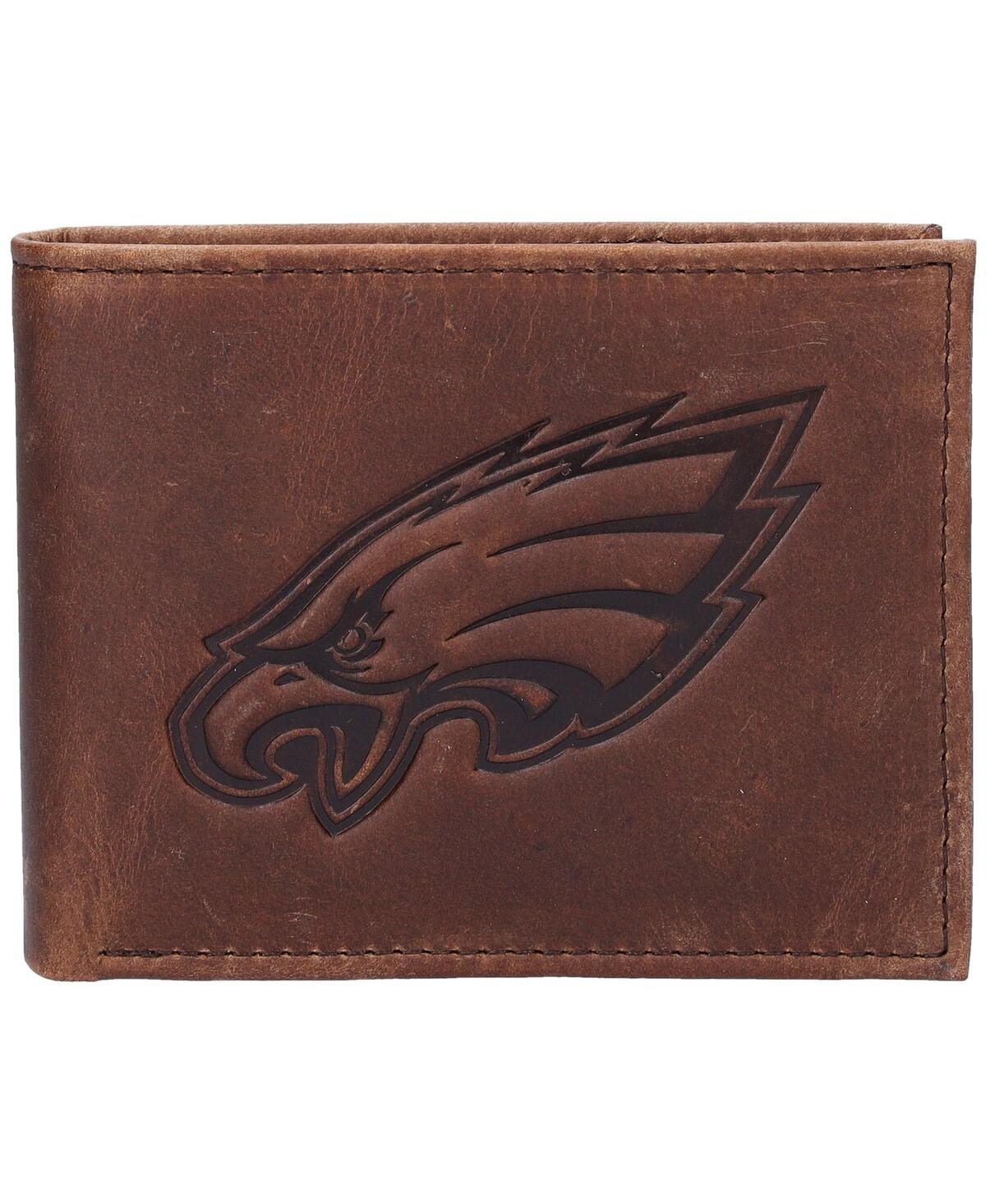 Evergreen Enterprises Men's Brown Philadelphia Eagles Bifold Leather Wallet