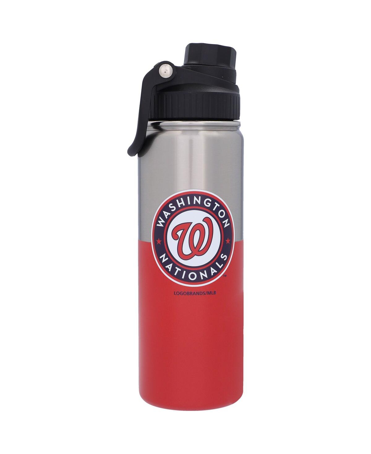 Logo Brands Washington Nationals 21 oz Twist Top Stainless Bottle In Red