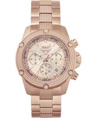 Plein Sport Hurricane Gold Chronograph Watch 44mm