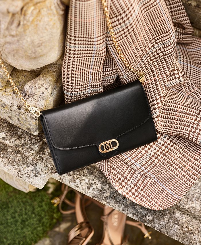 Lauren Ralph Lauren Leather Medium Adair Crossbody Macy's