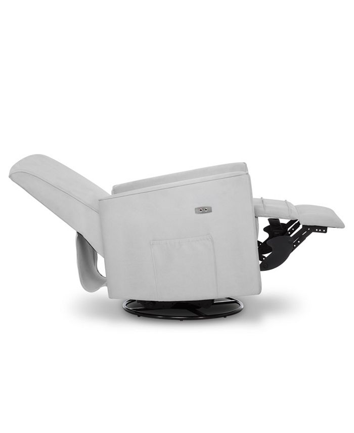 Evolur Harlow Deluxe Upholstered Plush Seating Glider Swivel, Power Recliner with USB Port Macy's