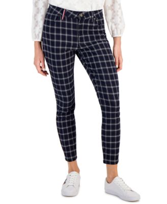 Tommy Hilfiger - Women's Windowpane-Plaid Skinny Pants