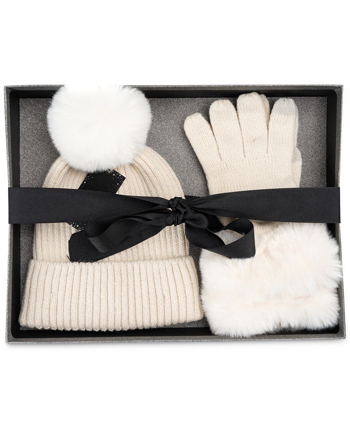 I.N.C. International Concepts - Women's Beanie & Gloves Gift Set