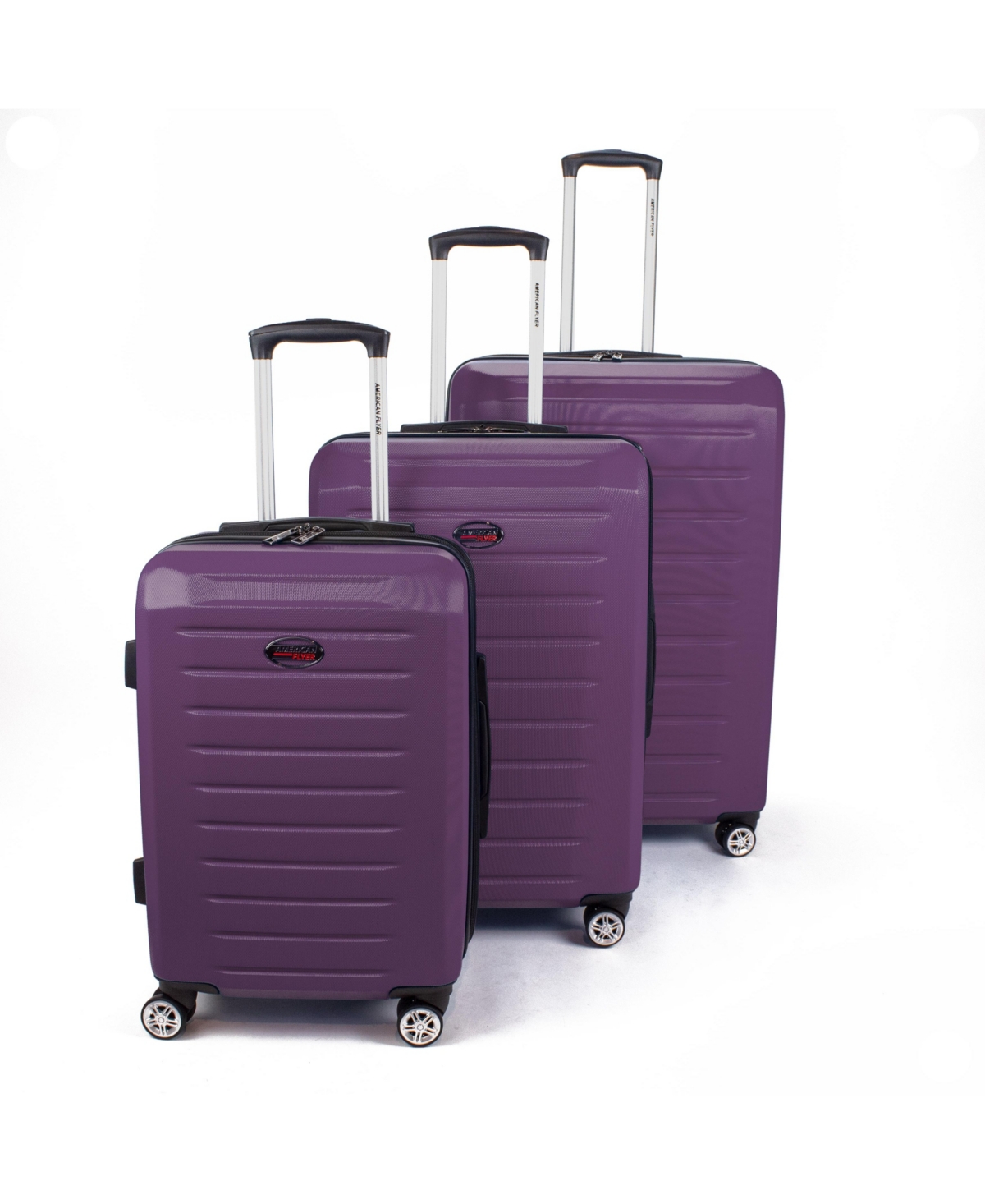 Seger 3-Piece Hardside Luggage Set - Plum