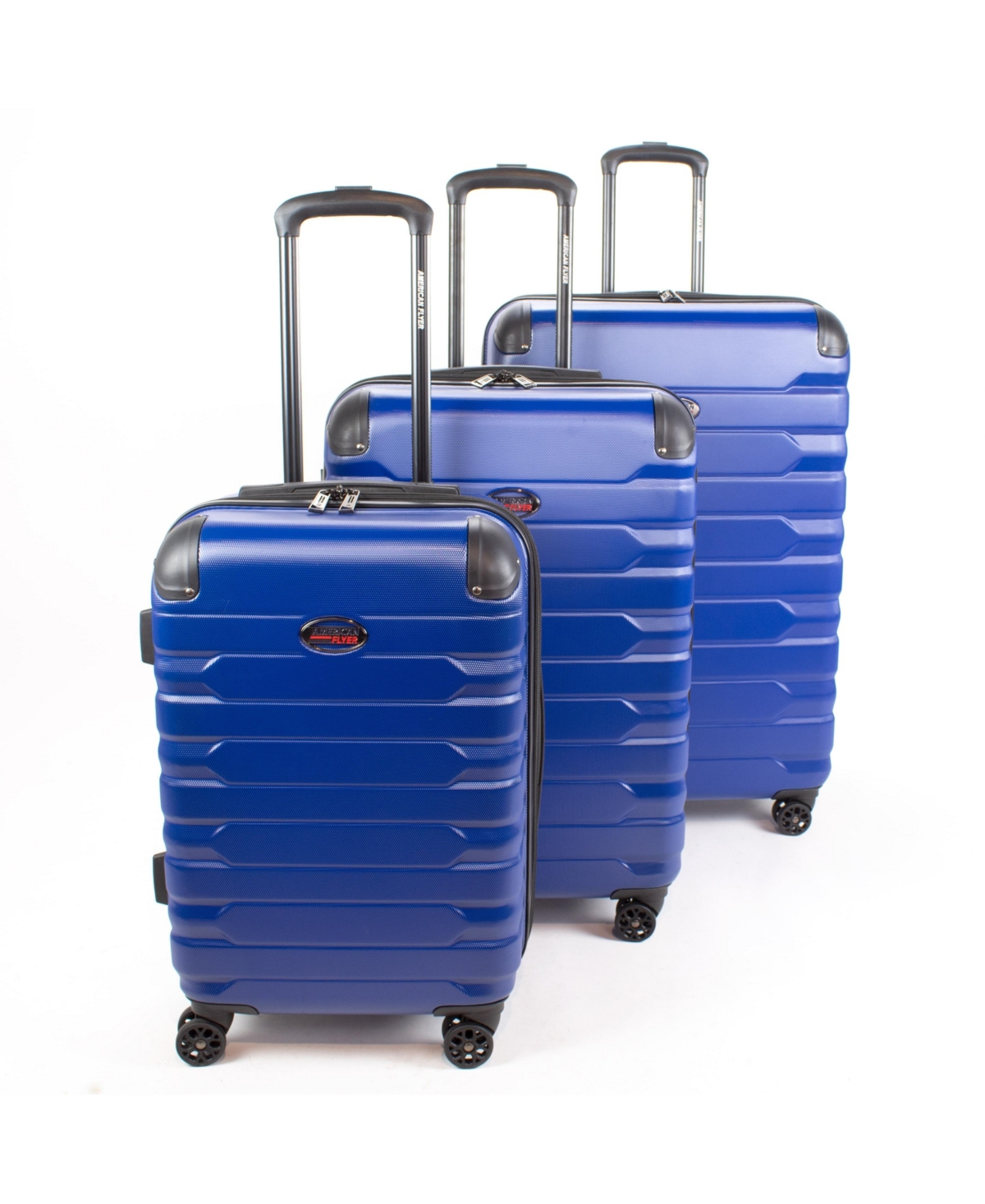 American Flyer Mina 3-piece Hardside Luggage Set In Blue