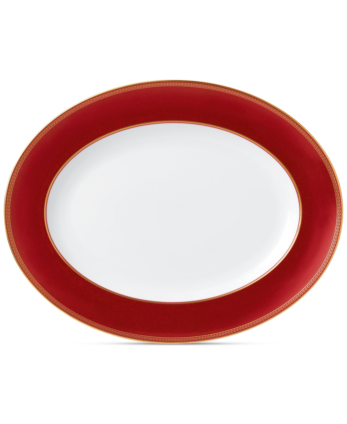 Wedgwood Renaissance Red Oval Platter In No Color