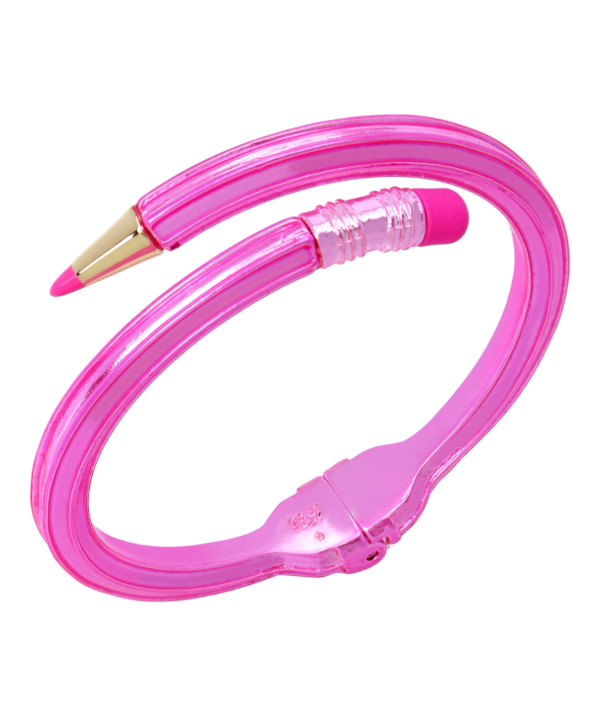 Betsey Johnson Pencil Bangle Bracelet In Pink